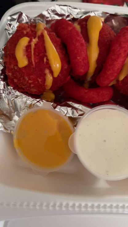 3 SMALL HOT CHEETO BALLS